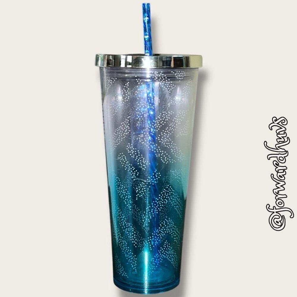 Starbucks Blue Chevron Ombre Venti Tumbler – 24 Ounce